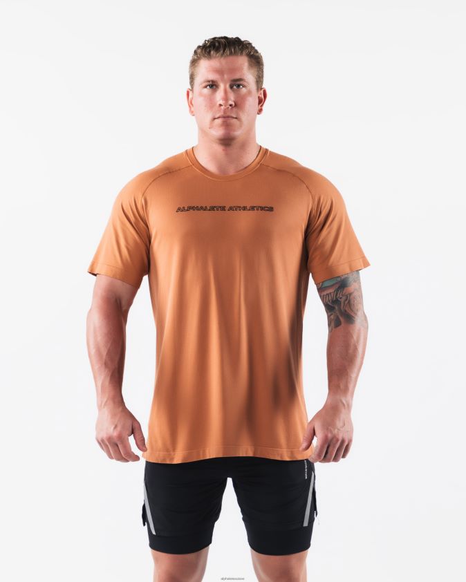 Hommes vêtements 46FZDN512 Alphalete aa t-shirt airtech alliage orange