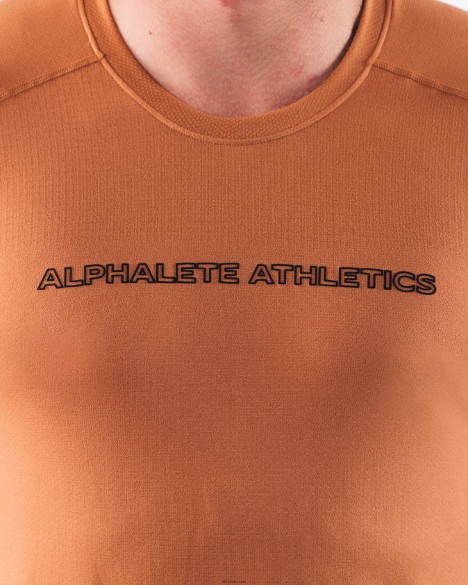 Hommes vêtements 46FZDN512 Alphalete aa t-shirt airtech alliage orange