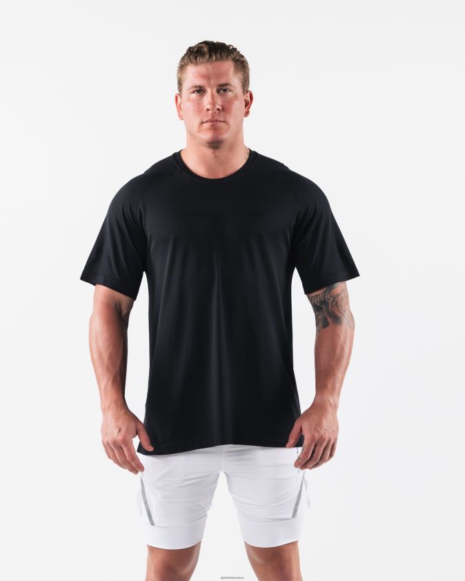Hommes vêtements 46FZDN522 Alphalete aa t-shirt airtech noir