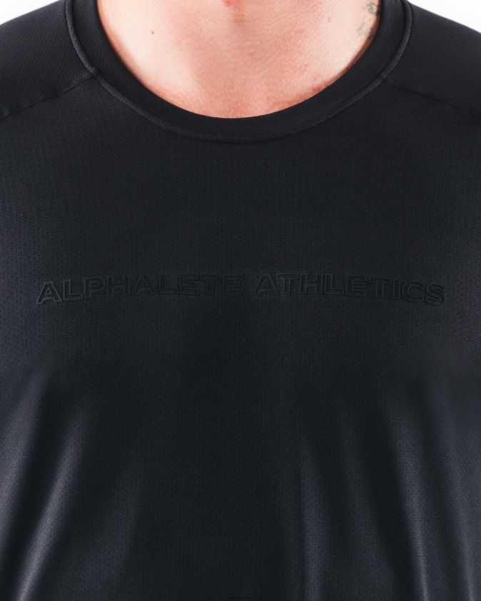 Hommes vêtements 46FZDN522 Alphalete aa t-shirt airtech noir