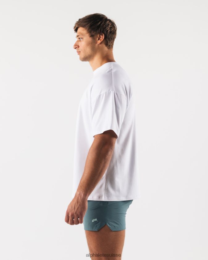 Hommes vêtements 46FZDN525 Alphalete t-shirt à imprimé cachemire tête de loup blanc