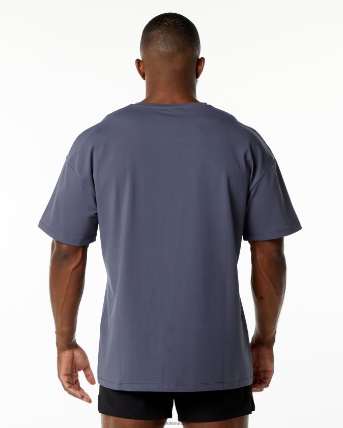 Hommes vêtements 46FZDN552 Alphalete tee-shirt emblème violet atténué