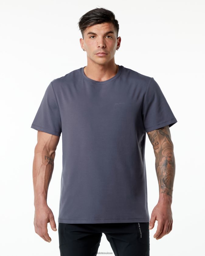 Hommes vêtements 46FZDN555 Alphalete t-shirt classique violet atténué
