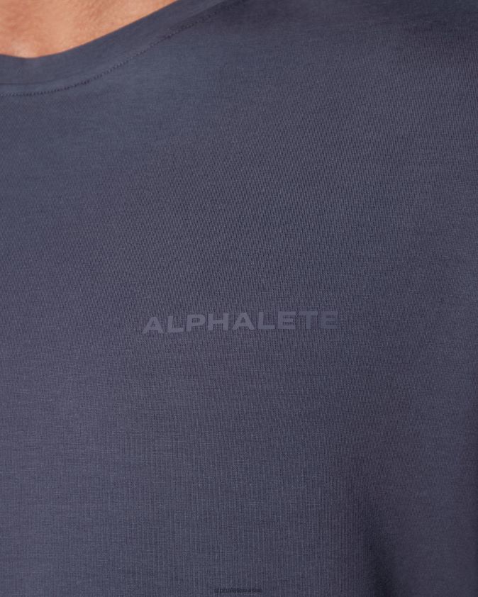 Hommes vêtements 46FZDN555 Alphalete t-shirt classique violet atténué
