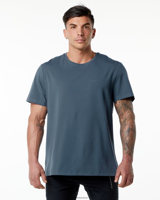 Hommes vêtements 46FZDN556 Alphalete t-shirt classique bleu baleine