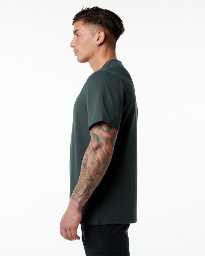 Hommes vêtements 46FZDN557 Alphalete t-shirt classique vert Chasseur
