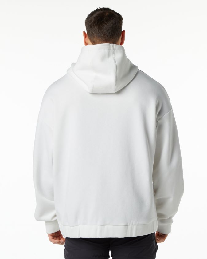 Hommes vêtements 46FZDN641 Alphalete veste classique entièrement zippée blanc