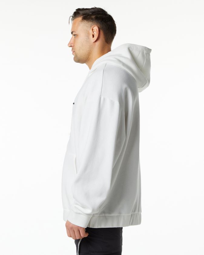 Hommes vêtements 46FZDN641 Alphalete veste classique entièrement zippée blanc