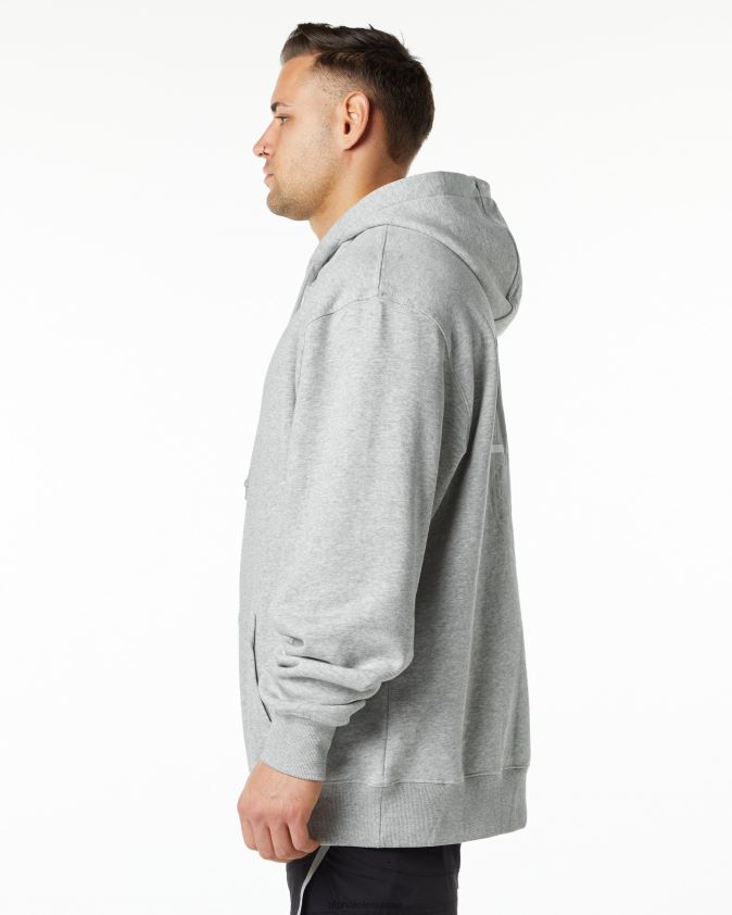 Hommes vêtements 46FZDN646 Alphalete sweat à capuche unité gris chiné