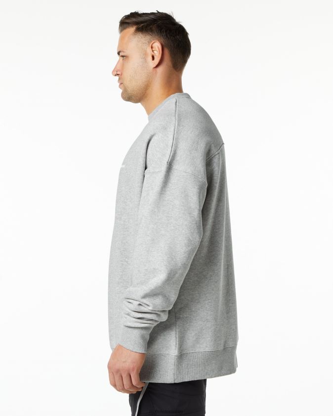 Hommes vêtements 46FZDN648 Alphalete équipage classique gris chiné