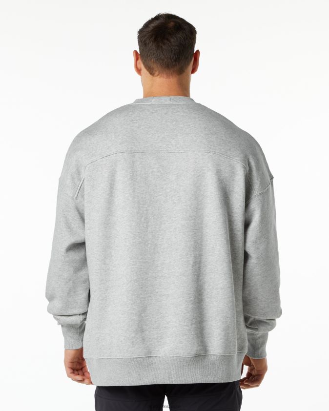 Hommes vêtements 46FZDN648 Alphalete équipage classique gris chiné