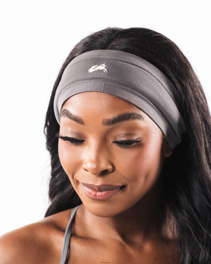 unisexe accessoires 46FZDN476 Alphalete bandeau airtech tête de loup gris béton poussiéreux