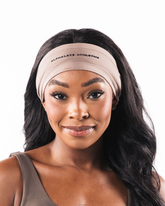 unisexe accessoires 46FZDN477 Alphalete un bandeau airtech brun beige crémeux
