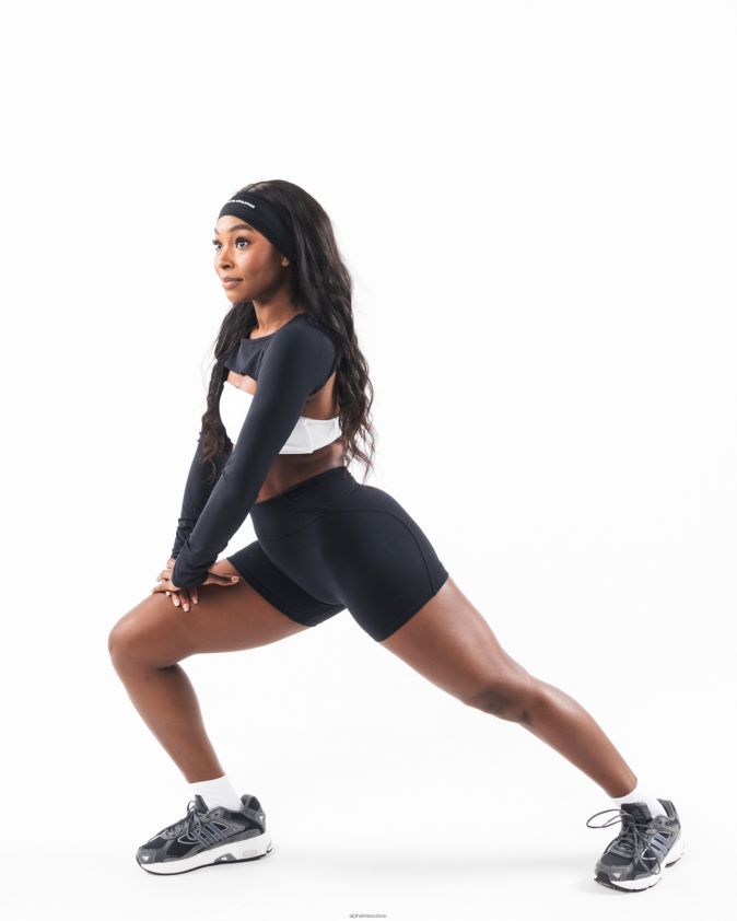 unisexe accessoires 46FZDN478 Alphalete un bandeau airtech noir