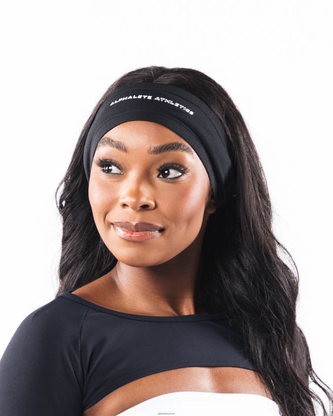 unisexe accessoires 46FZDN478 Alphalete un bandeau airtech noir