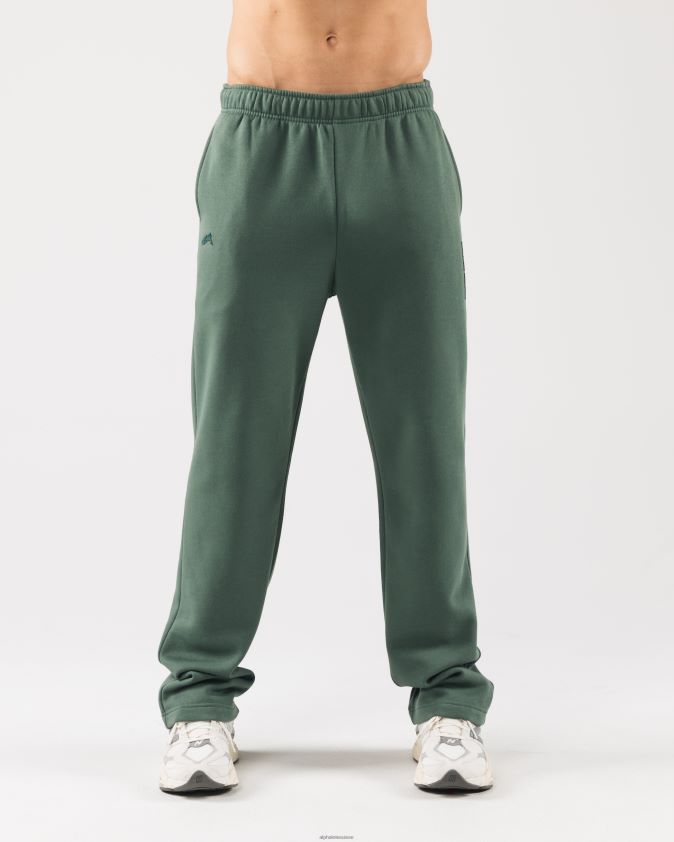unisexe vêtements 46FZDN452 Alphalete pantalon d'origine vert serein