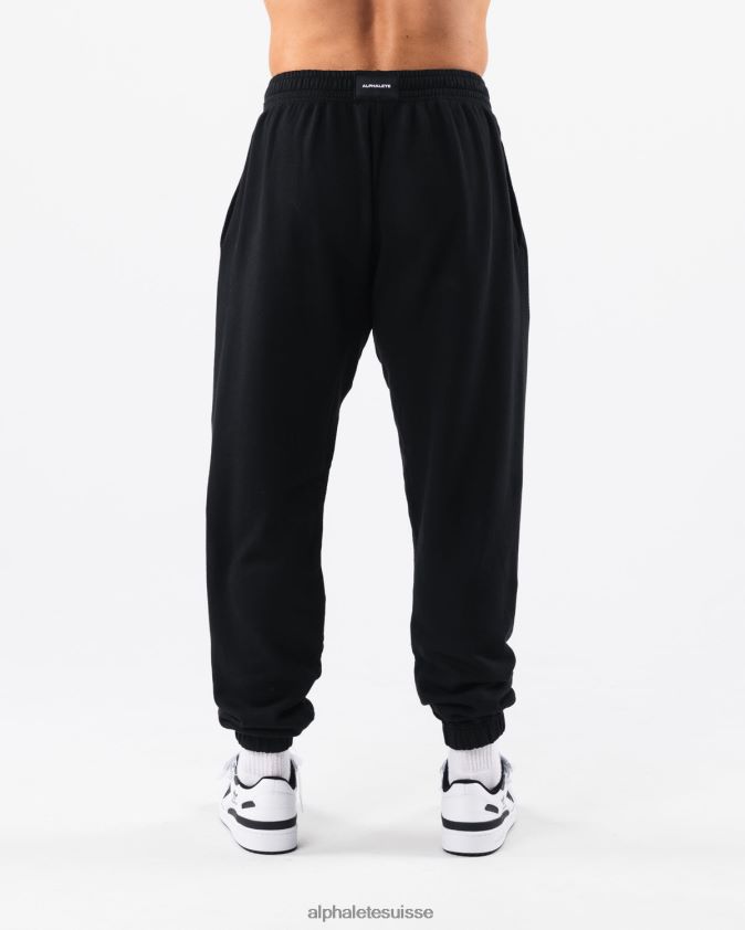 unisexe vêtements 46FZDN459 Alphalete jogger graphique à teinture terre noir