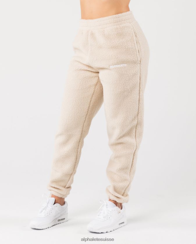 unisexe vêtements 46FZDN480 Alphalete roi jogger marron vanille
