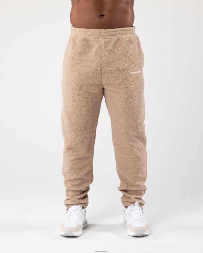 unisexe vêtements 46FZDN482 Alphalete roi jogger lin marron