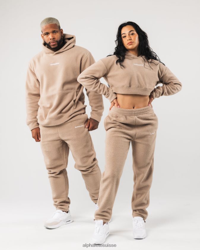 unisexe vêtements 46FZDN482 Alphalete roi jogger lin marron