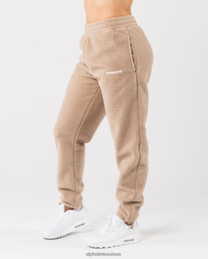 unisexe vêtements 46FZDN482 Alphalete roi jogger lin marron