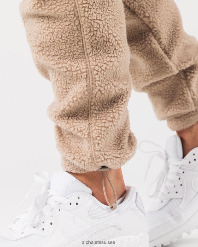 unisexe vêtements 46FZDN482 Alphalete roi jogger lin marron