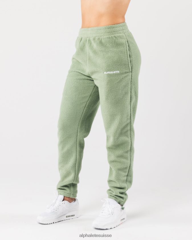 unisexe vêtements 46FZDN484 Alphalete roi jogger vert sauge