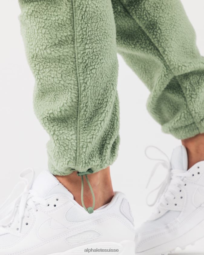 unisexe vêtements 46FZDN484 Alphalete roi jogger vert sauge