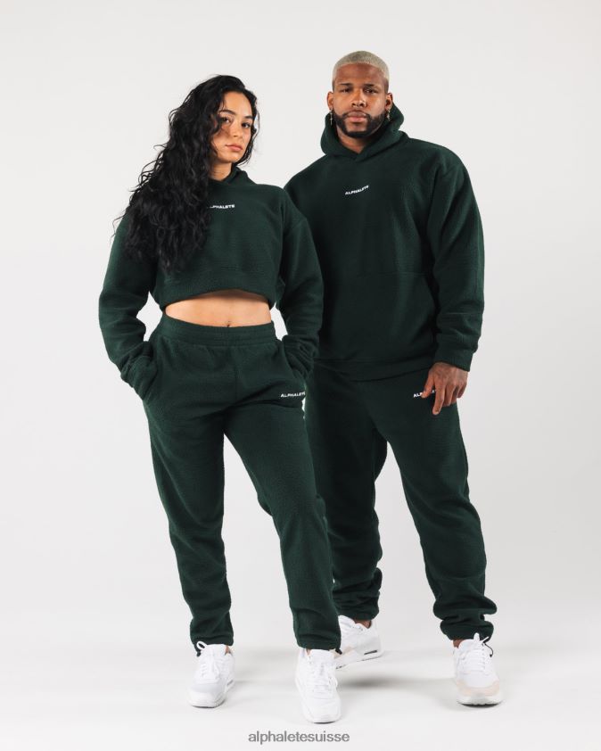 unisexe vêtements 46FZDN486 Alphalete roi jogger vert persistant
