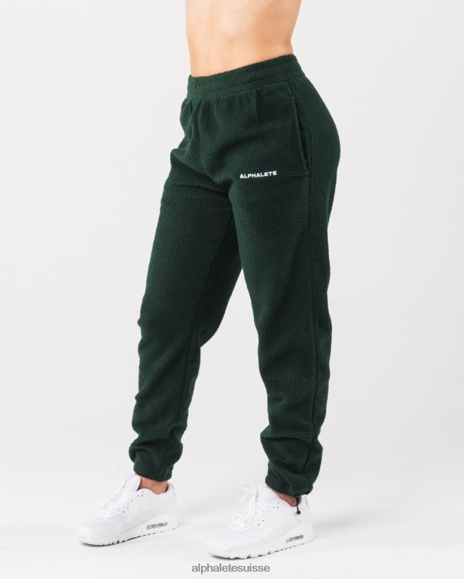 unisexe vêtements 46FZDN486 Alphalete roi jogger vert persistant
