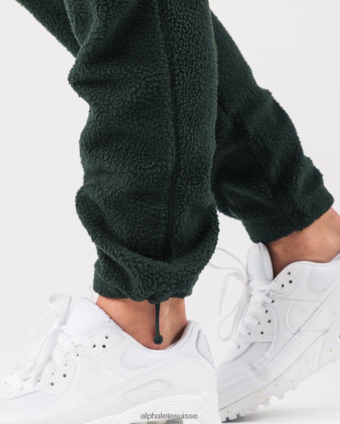 unisexe vêtements 46FZDN486 Alphalete roi jogger vert persistant