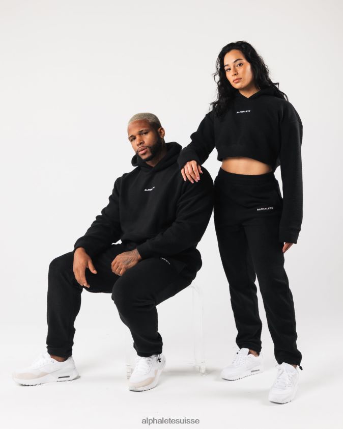 unisexe vêtements 46FZDN488 Alphalete roi jogger noir