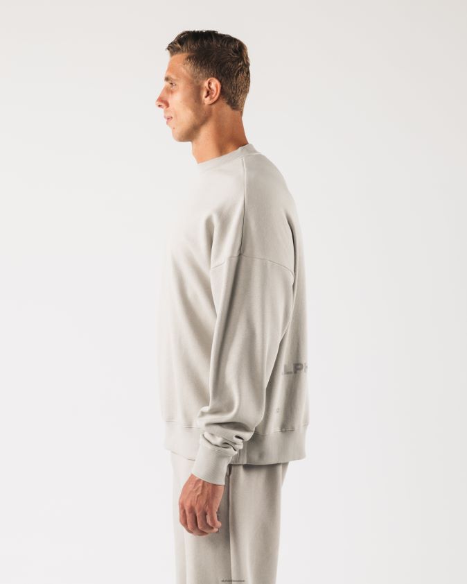 unisexe vêtements 46FZDN263 Alphalete origine ras du cou gris couvert