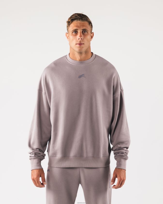 unisexe vêtements 46FZDN265 Alphalete origine ras du cou rose d'eau de rose