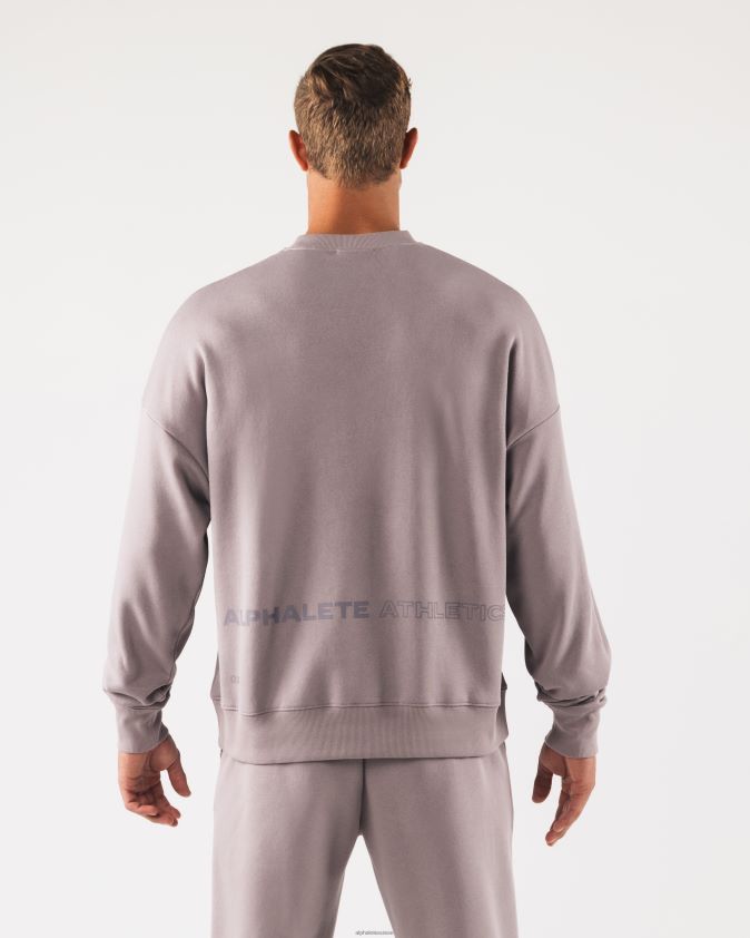 unisexe vêtements 46FZDN265 Alphalete origine ras du cou rose d'eau de rose