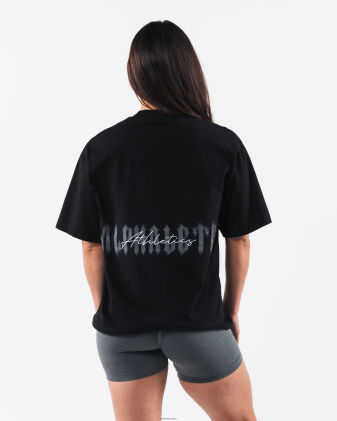 unisexe vêtements 46FZDN180 Alphalete tee-shirt fantôme noir