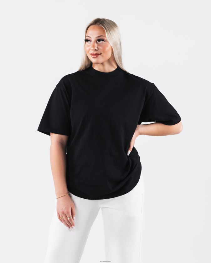 unisexe vêtements 46FZDN196 Alphalete tee-shirt flou radial noir
