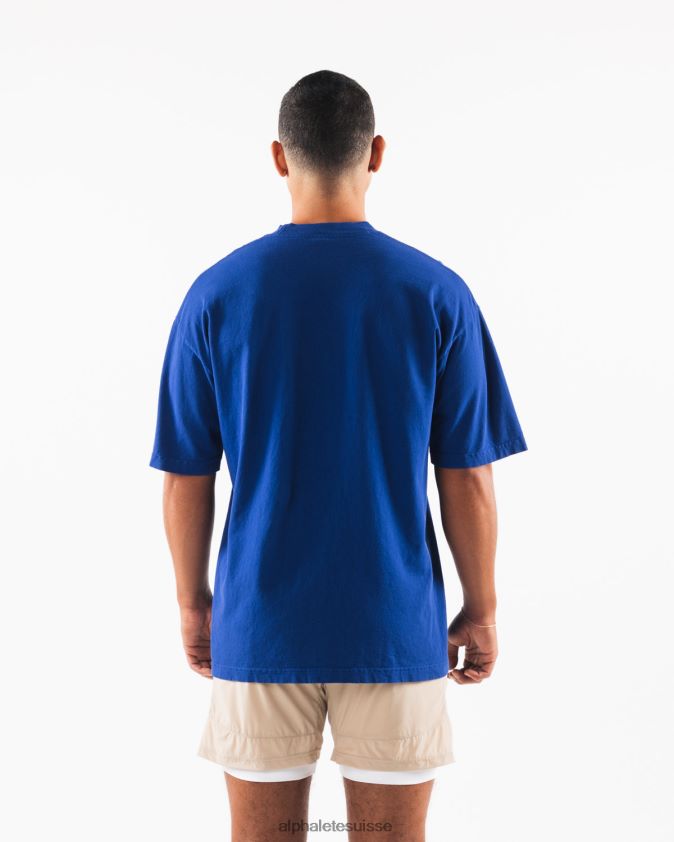 unisexe vêtements 46FZDN220 Alphalete un t-shirt de plage bleu royal